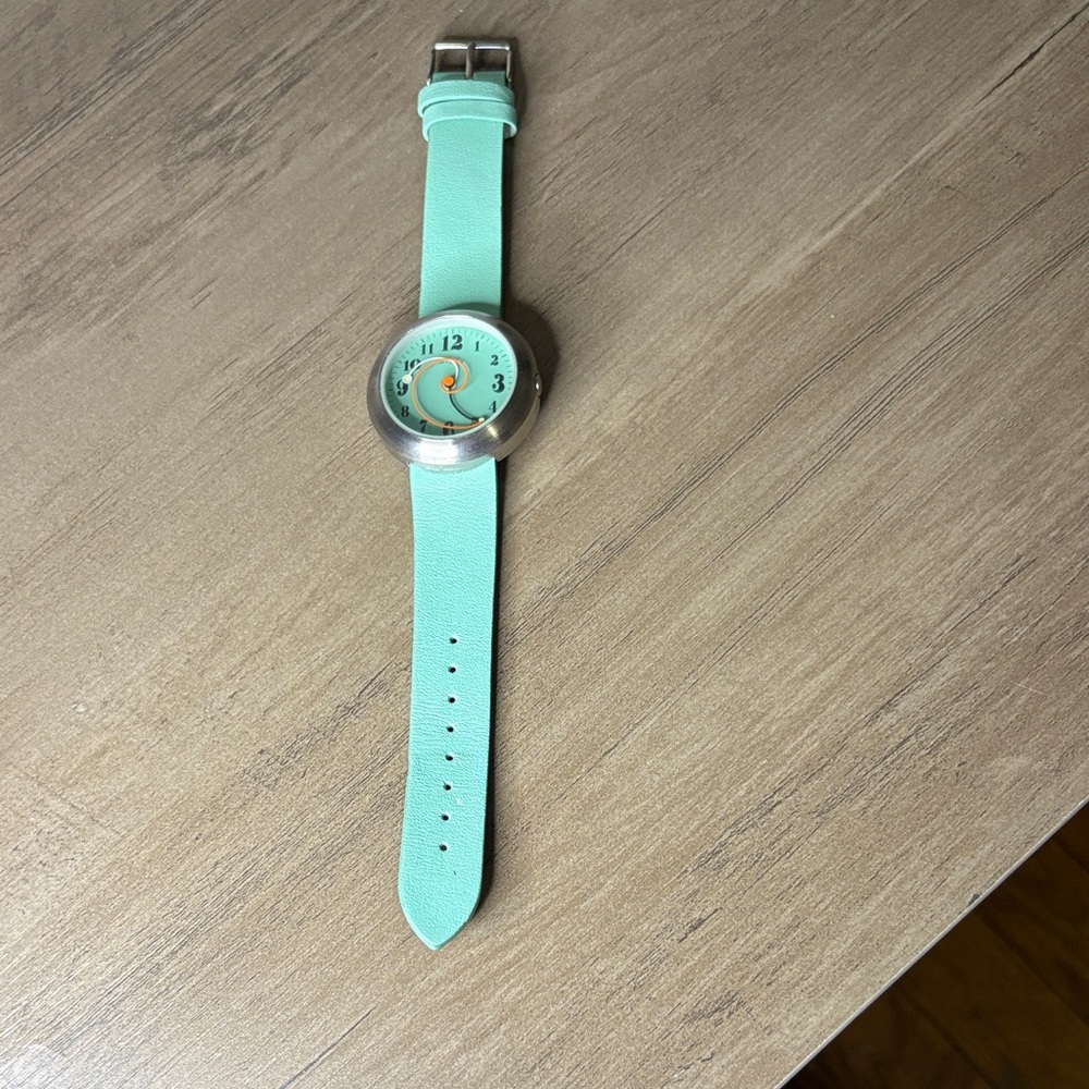 $255⌚️🌀🐄Simplify 2700 Unisex Women’s Mint Green Leather Watch SIM2705 - Picture 4 of 8